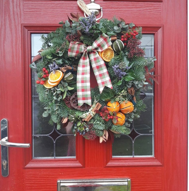 Orange & Cinnamon Christmas Wreath