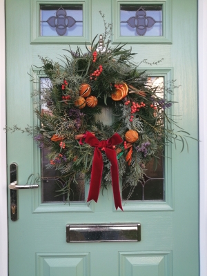 Orange & Cinnamon Christmas Wreath