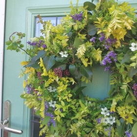 Spring Door Wreath